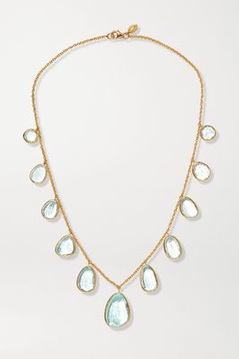 Pippa Small - 18-karat Gold Aquamarine Necklace - one size