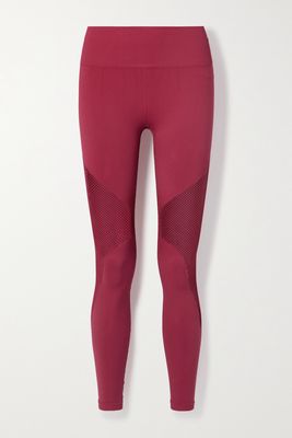 Koral - Fiona Perforated Stretch Leggings - Red