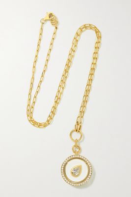 State Property - Aebi 18-karat Gold, Enamel And Diamond Necklace - one size