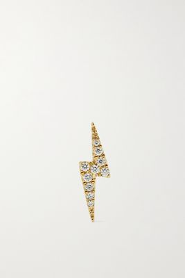 Maria Tash - Lightning Bolt 18-karat Gold Diamond Earring - one size