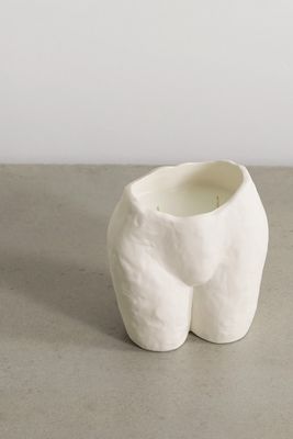 Anissa Kermiche - Popotin Ceramic Candle, 420g - White