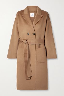 Anine Bing - Dylan Double-breasted Wool And Cashmere-blend Coat - Brown