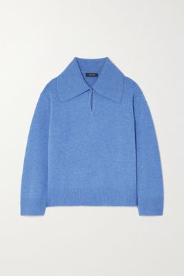 Lisa Yang - Dorothy Cashmere Polo Sweater - Blue