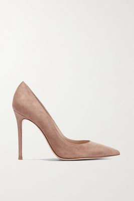 Gianvito Rossi - 105 Suede Pumps - Neutrals