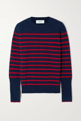 La Ligne - Aaa Lean Lines Striped Cashmere Sweater - Blue