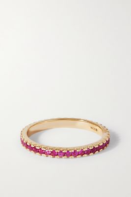 Roxanne First - 14-karat Gold Sapphire Ring - Pink
