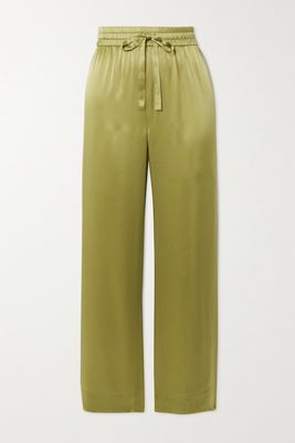 Maison Essentiele - Silk-charmeuse Pajama Pants - Green
