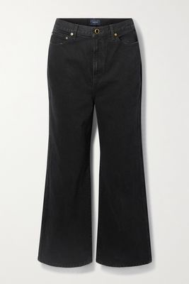 Khaite - Jordan High-rise Wide-leg Jeans - Black