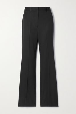 Nili Lotan - Corette Wool-twill Straight-leg Pants - Black