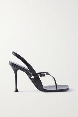 Magda Butrym - Leather Slingback Sandals - Black