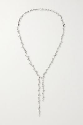 Suzanne Kalan - 18-karat White Gold Diamond Necklace - one size