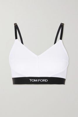 TOM FORD - Stretch-modal Jersey Bralette - White