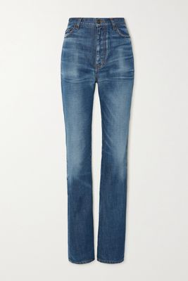 SAINT LAURENT - High-rise Wide-leg Jeans - Blue