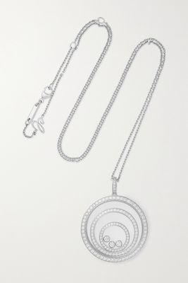 Chopard - Happy Spirit 18-karat White Gold Diamond Necklace - one size