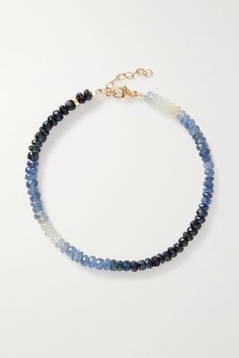 JIA JIA - Gold Sapphire Bracelet - Blue