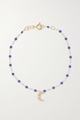 Gigi Clozeau - Moon Classic Gigi 18-karat Gold, Resin And Diamond Bracelet - one size