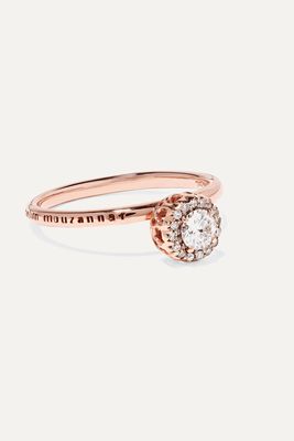 Selim Mouzannar - Beirut 18-karat Rose Gold Diamond Ring - 52