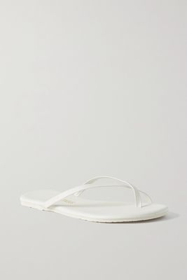 TKEES - Riley Matte-leather Flip Flops - White