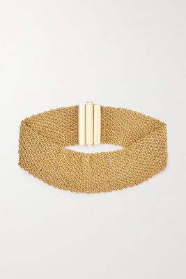 Carolina Bucci - 2cm 18-karat Gold And Silk Bracelet - one size