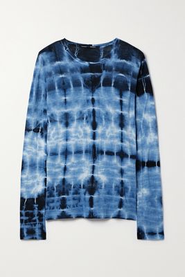 Proenza Schouler - Tie-dyed Cotton-jersey Top - Blue