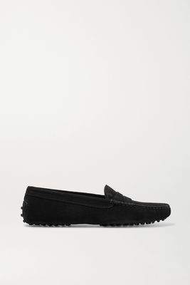 Tod's - Gommino Suede Loafers - Black