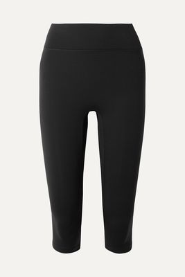 All Access - Center Stage Cropped Stretch Leggings - Black