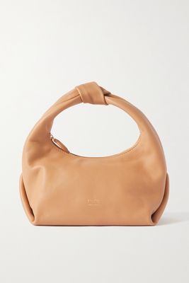 Khaite - Beatrice Small Knotted Leather Tote - Brown