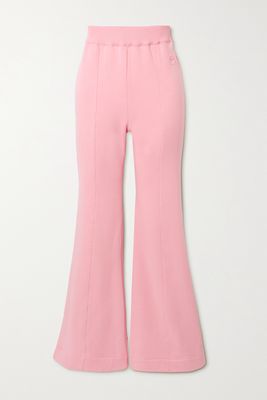 AZ Factory - Free To Organic Cotton And Seacell-blend Flared Pants - Pink
