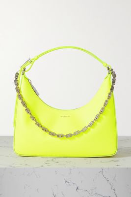 Givenchy - Moon Cut Small Chain-embellished Leather Shoulder Bag - Yellow