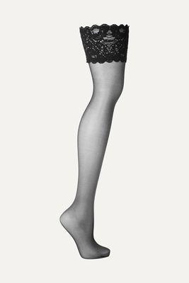 Wolford - Satin Touch 20 Denier Stay-up Stockings - Black