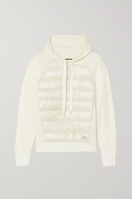 Holden - Quilted Shell And Stretch-jersey Down Hoodie - Ivory
