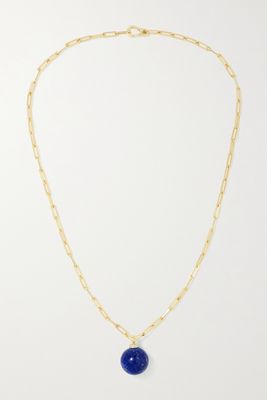 Mateo - 14-karat Gold, Lapis Lazuli And Diamond Necklace - one size