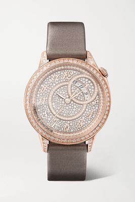Vacheron Constantin - Egérie Automatic 35mm 18-karat Pink Gold, Diamond And Alligator Watch - one size