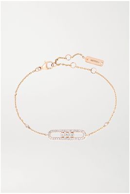 Messika - Baby Move 18-karat Rose Gold Diamond Bracelet - one size
