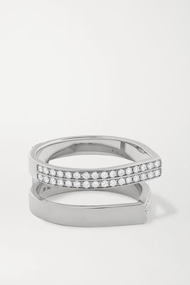 Repossi - Antifer 18-karat White Gold Diamond Ring - 54
