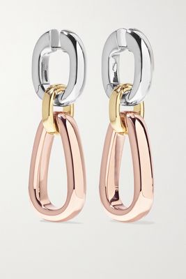 Pomellato - Iconica 18-karat Yellow And Rose Gold And Rhodium-plated Earrings - one size