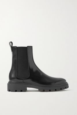 Tod's - Gomma Pesante Glossed-leather Chelsea Boots - Black