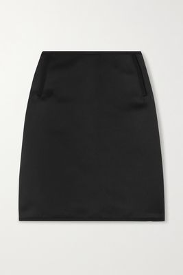 AZ Factory - Switchwear Recycled Duchesse-satin Mini Skirt - Black