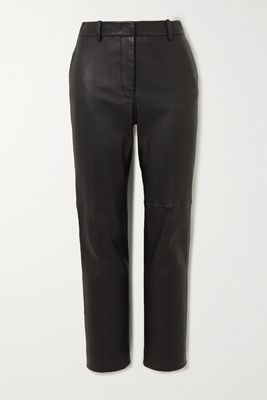 Joseph - Coleman Leather Slim-fit Pants - Black