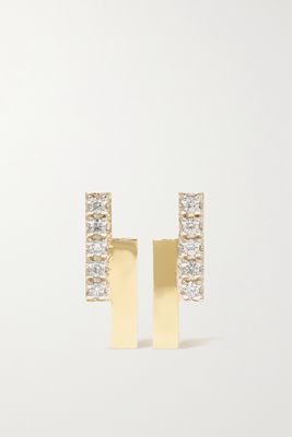 Mateo - 14-karat Gold Diamond Earrings - one size