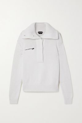 TOM FORD - Cashmere And Cotton-blend Sweater - Off-white