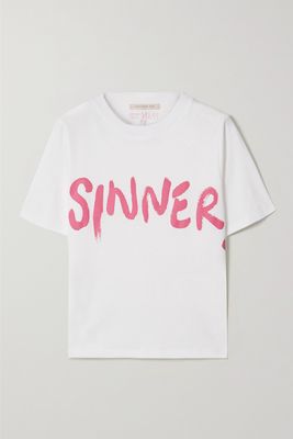 Christopher Kane - Sinner Printed Cotton-jersey T-shirt - White