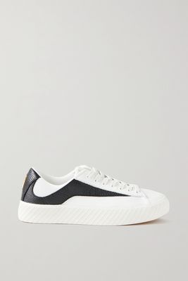 BY FAR - Rodina Textured-leather And Recycled Mesh Sneakers - White