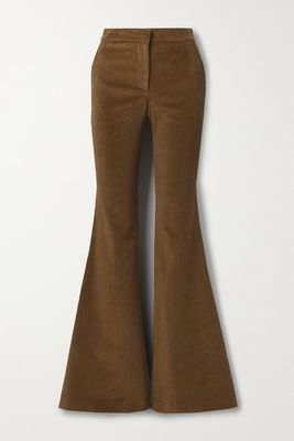 Adam Lippes - Cotton-blend Corduroy Wide-leg Pants - Brown