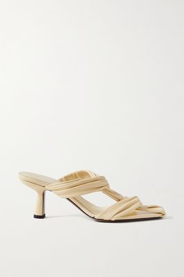 Neous - Proxima Twisted Leather Sandals - Yellow