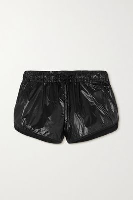 Moncler Genius - Glossed-ripstop Shorts - Black