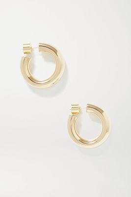 Jennifer Fisher - Kevin Huggies Gold-plated Hoop Earrings - one size