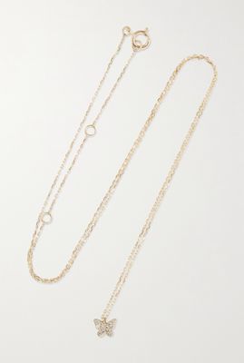 STONE AND STRAND - Gold Diamond Necklace - one size