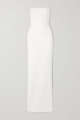 Alex Perry - Cassidy Strapless Satin-crepe Gown - White