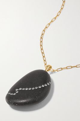 CVC Stones - Enigma 18-karat Gold, Stone And Diamond Necklace - one size
